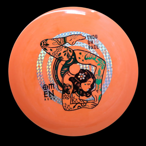 Thought Space Athletics - Omen - Aura - Distance Driver 2 ORANGE 166 athletics aura omen Disc Golf distance Distance Driver ethos headwind Headwind Driver oh man oman omen Overstable space thought thought space athletics TSA Utility