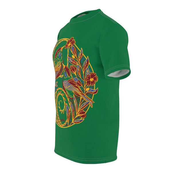 T shirt - " Double Birdie" GolfDisco Original disc stamp design on a shirt - Unisex style shirt  (Choose: white or black stitching) Light Fabric/100% Polyester (4oz or 6 oz)