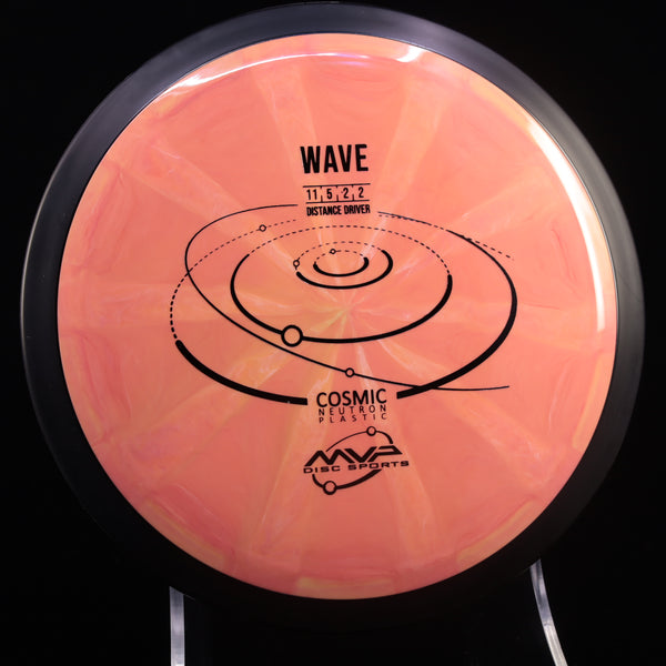 MVP - Wave - Cosmic Neutron - Distance Driver 155-159 18 CORAL ORANGE 158 cosmic Distance Driver Driver MVP MVP Disc Sports neutron stable understable wave