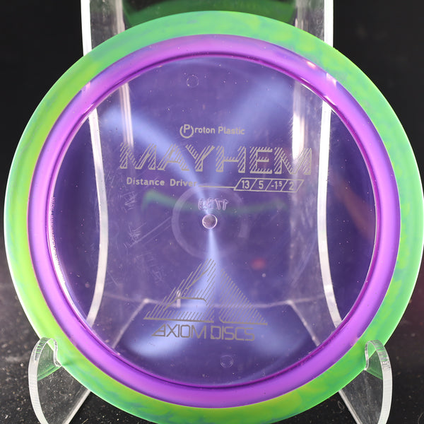 Axiom - Mayhem - Proton - Distance Driver 170-175 4 PURPLE GREEN BLUE 173 Axiom Axiom discs Disc Golf disc golf discs disc golf discs for sale discs distance Distance Driver Driver mayhem MVP MVP Disc Sports proton