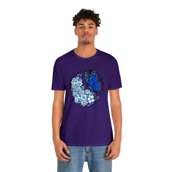 T shirt "BUTTERFLY EFFECT"    Unisex Adult Size short sleeve Jersey tee, shirt GolfDisco exclusive stamp design