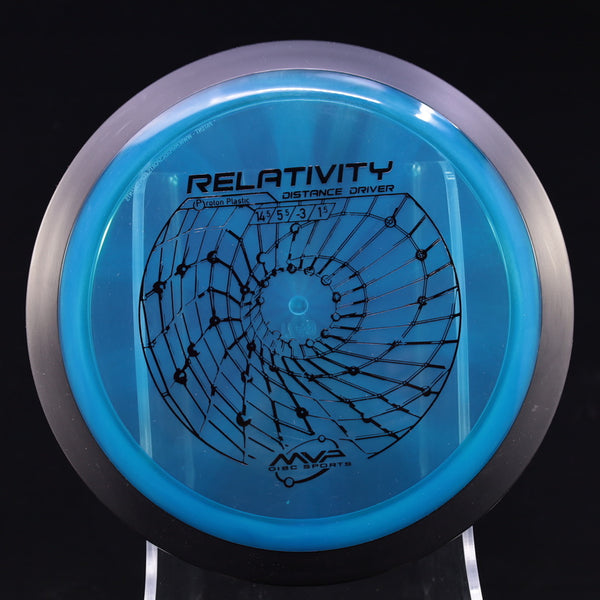 MVP - Relativity - Proton - Distance Driver 170-175 2 BLUE 174 Distance Driver Driver MVP MVP Disc Sports Neutron Relativity Understable