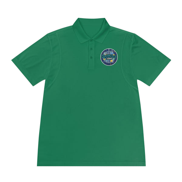 Sport Polo Shirt "GOLFDISCO" Moisture wicking extra light fabrix Kelly Green disc golf DTF golf disco golfdisco dude Men's Clothing performance Polyester Sports Sportswear T-shirts