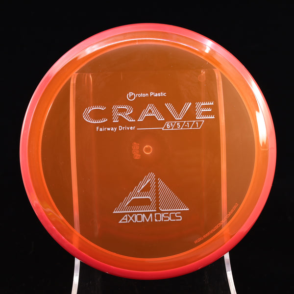 Axiom - Crave - Proton - Fairway Driver 160-164 4 ORANGE RED 160 axiom crave disc golf discs disc golf discs for sale discs fairway fairway driver hokom mvp proton