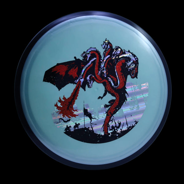 MVP - Plasma Servo - "THE DRAGON" A GolfDisco original custom stamp design 25 SEA GREEN 163 GOLFDISCO ORIGINALS MVP MVP Disc Sports servo