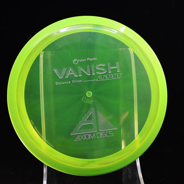 Axiom - Vanish - Proton - Distance Driver 170-175 6 GREEN YELLOW 170 axiom Disc Golf disc golf discs disc golf discs for sale discs Distance Driver Driver high speed driver mvp mvp disc sports proton vanish