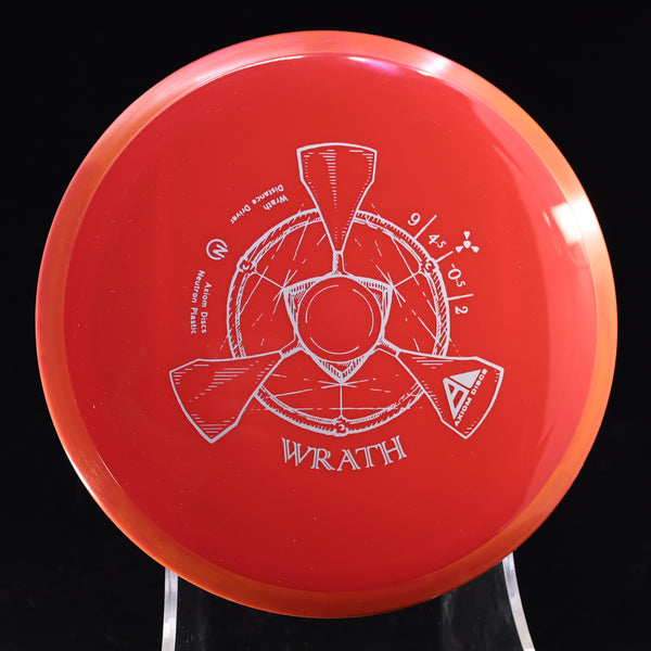 Axiom - Wrath - Neutron - Distance Driver 155-159 22 RED RED ORANGE 158 Axiom Axiom discs axiom neutron Disc Golf disc golf discs disc golf discs for sale discs distance Distance Driver Gyro gyronauts Stable wrath