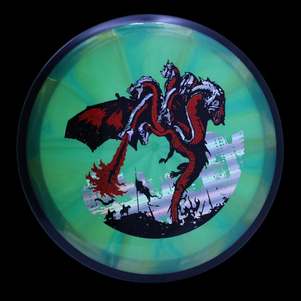 MVP - Plasma Servo - "THE DRAGON" A GolfDisco original custom stamp design 31 GREEN 158 GOLFDISCO ORIGINALS MVP MVP Disc Sports servo