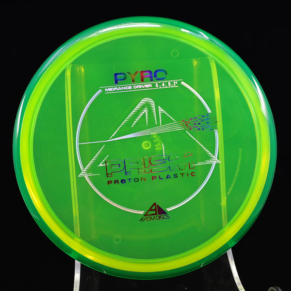 Axiom - Pyro - Proton Plastic - Midrange Driver 175-179 4 YELLOW GREEN GREEN 177 axiom Disc Golf disc golf discs disc golf discs for sale discs mid mid-range midrange midrange driver mvp piro proton pyro