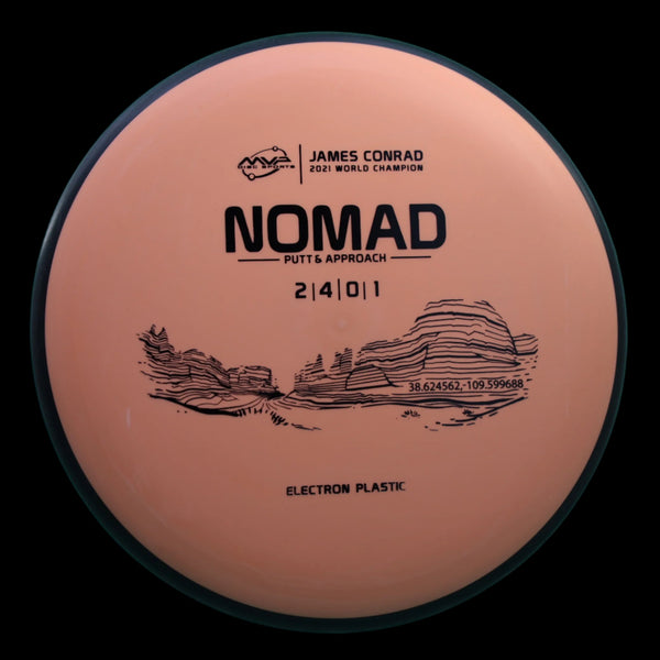 MVP - Nomad - Electron (MEDIUM) - Putt & Approach 165-169 3 ORANGE 167 axiom champ conrad conradk Disc Golf Electron james jamesconrad medium mvp nomad putter world