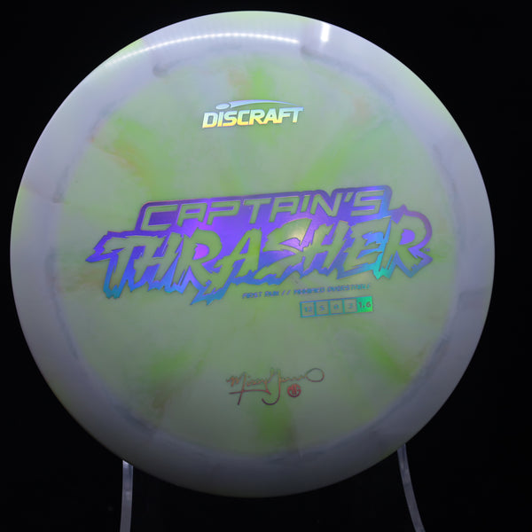 Discraft - Captain's Thrasher - First Run - Missy Gannon Signature 2 GREEN HOLO 174 captains thrasher discraft captain's thrasher discraft thrasher gannon missy missy gannon thrasher Thrasher