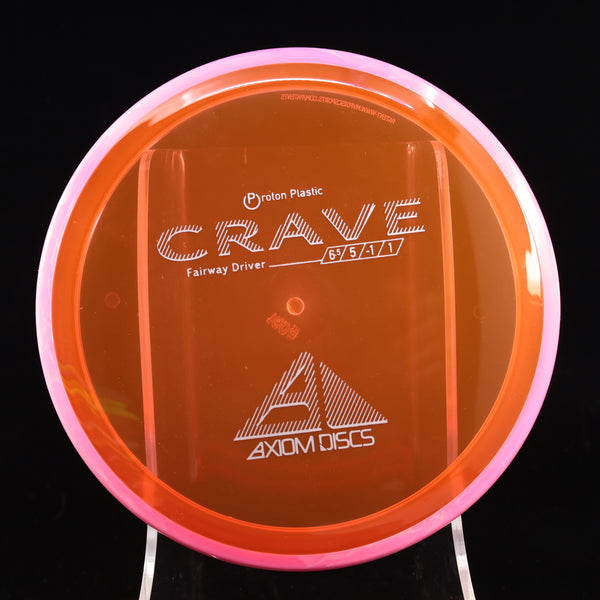 Axiom - Crave - Proton - Fairway Driver 160-164 1 ORANGE PINK 160 axiom crave disc golf discs disc golf discs for sale discs fairway fairway driver hokom mvp proton