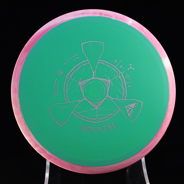 Axiom - Wrath - Neutron - Distance Driver 160-164 13 SEA GREEN PINK 161 Axiom Axiom discs axiom neutron Disc Golf disc golf discs disc golf discs for sale discs distance Distance Driver Gyro gyronauts Stable wrath