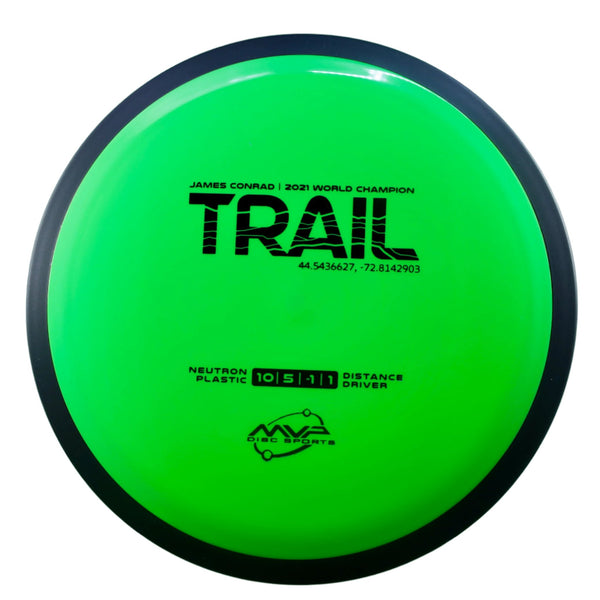 MVP - Trail - Neutron - James Conrad Line Distance Driver 165-169 56 GREEN LIME 166 James Conrad Line MVP MVP Disc Sports MVP Neutron MVP Trail release date neutron