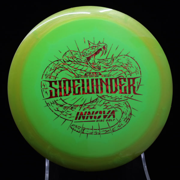 Innova - Sidewinder - HALO Star - Distance Driver GREEN RED 148 halo halo sidewinder halo sidewinder disc Halo Star halo star sidewinder innova innova champion innova champion discs innova halo innova halo discs innova halo plastic innova halo sidewinder innova halo star sidewinder innova star halo sidewinder