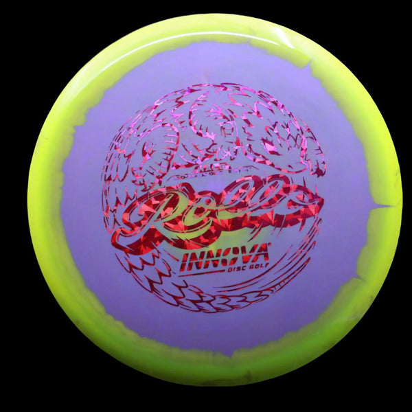 Innova - Rollo - Halo - Midrange 5 YELLOW-PURPLE PINK 177 Beginner Friendly halo disc golf halo innova discs Halo Star halo star rollo innova innova halo innova halo discs innova halo plastic innova halo star innova star halo mid mid range midrange Midrange Discs Rollo