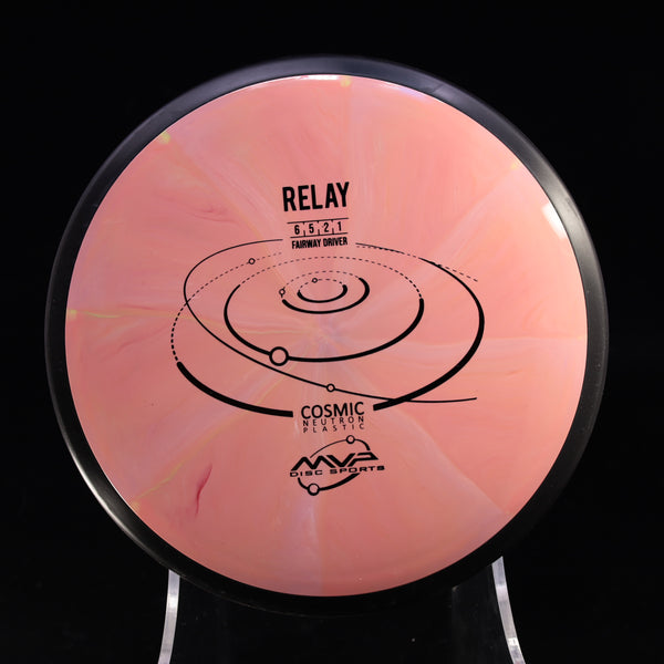 MVP - Relay - Cosmic Neutron - Fairway Driver 170-175 31 PINK BLEND 174 Beginner Friendly cosmic Fairway Fairway Driver Gyro MVP MVP Disc Sports neutron relay understable