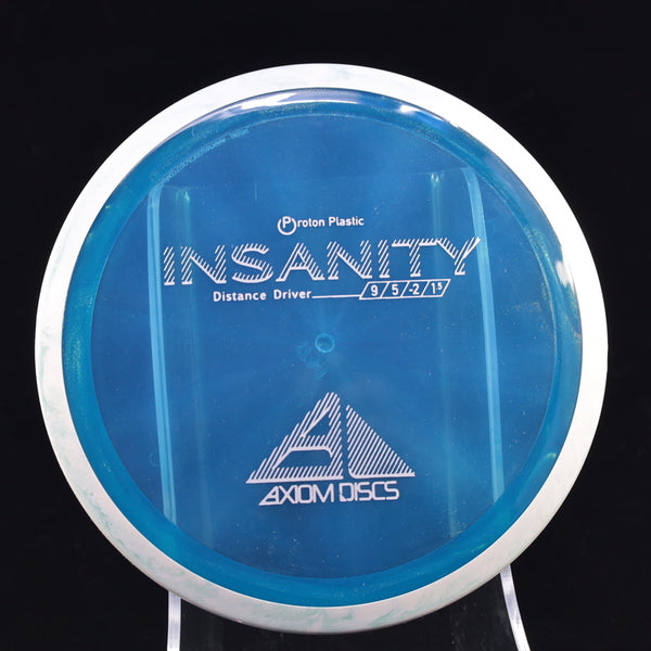 Axiom - Insanity - Proton - Distance Driver 170-175 10 BLUE WHITE 174 Axiom Axiom discs Disc Golf disc golf discs disc golf discs for sale discs Driver insanity MVP MVP Disc Sports neutron PROTON Stable Understable