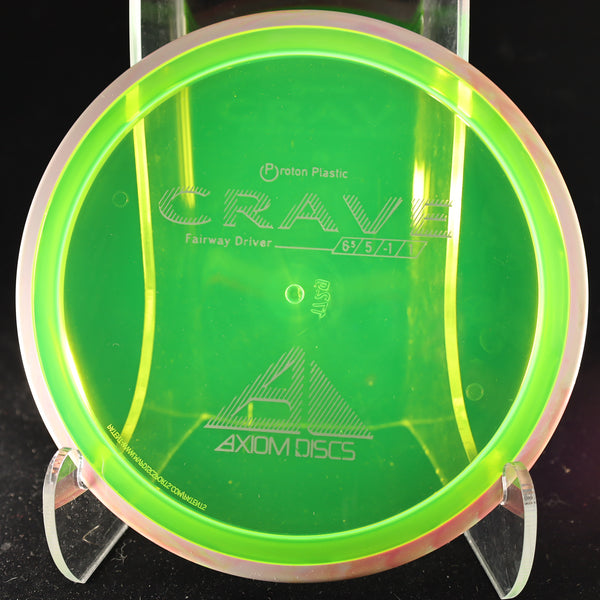 Axiom - Crave - Proton - Fairway Driver 170-175 GREEN WHITE RED 172 axiom crave disc golf discs disc golf discs for sale discs fairway fairway driver hokom mvp proton