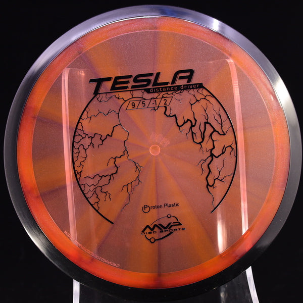 MVP - Tesla - Proton - Distance Driver 155-159 34 RED 159 control driver distance Distance Driver Driver MVP MVP Disc Sports mvpdiscsport neutron tesla