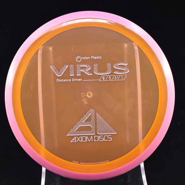 Axiom - Virus - Proton - Distance Driver 170-175 9 ORANGE PINK 174 AXIOM Disc Golf disc golf discs disc golf discs for sale discs distance Distance Driver MVP proton understable VIRUS