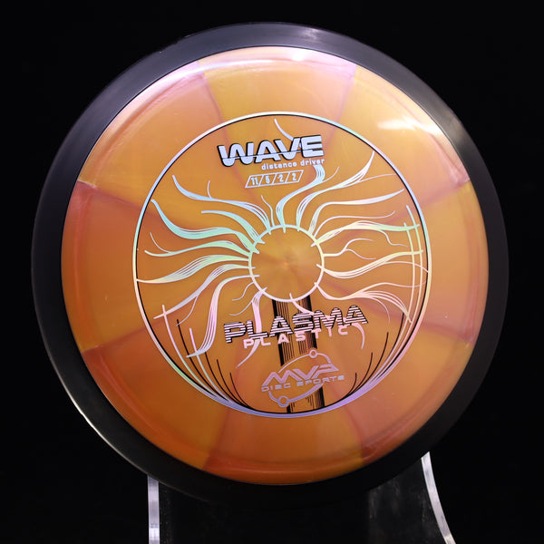 MVP - Wave - Plasma Plastic - Distance Driver 160-164 ORANGE YELLOW MIX 161 cosmic Distance Driver Driver MVP MVP Disc Sports neutron Plasma plasma plastic stable understable wave