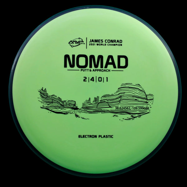 MVP - Nomad - Electron (MEDIUM) - Putt & Approach 170-175 5 YELLOW 174 axiom champ conrad conradk Disc Golf Electron james jamesconrad medium mvp nomad putter world