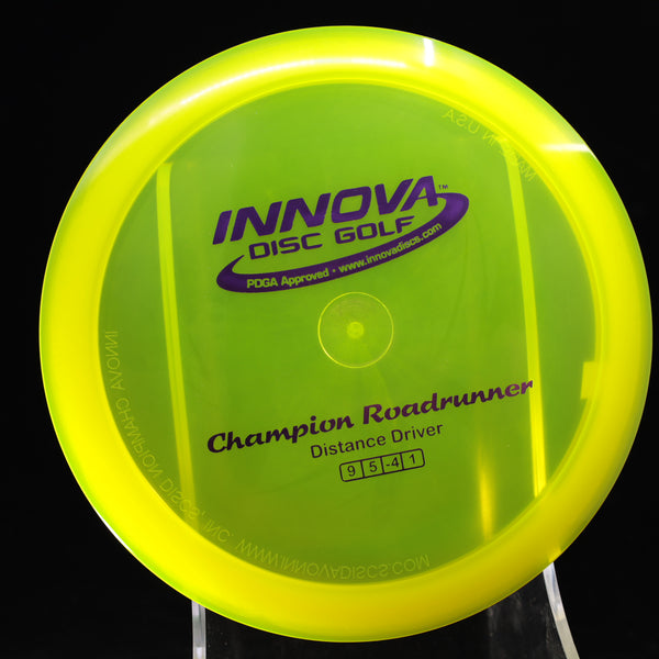 Innova - Roadrunner - Champion - Distance Driver YELLOW PURPLE 164 barsby Beginner Friendly champion distance Distance Driver Driver greg gregg innova innova champion innova champion discs roadrunner understable