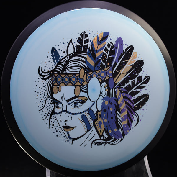 MVP - Trail - Neutron - GolfDisco Originals "Hurit" triple foil- custom stamp design 10 LIGHT BLUE 171 GOLFDISCO ORIGINALS HURIT HURIT INDIAN STAMP James Conrad Line MVP MVP Disc Sports MVP Neutron MVP Trail release date neutron