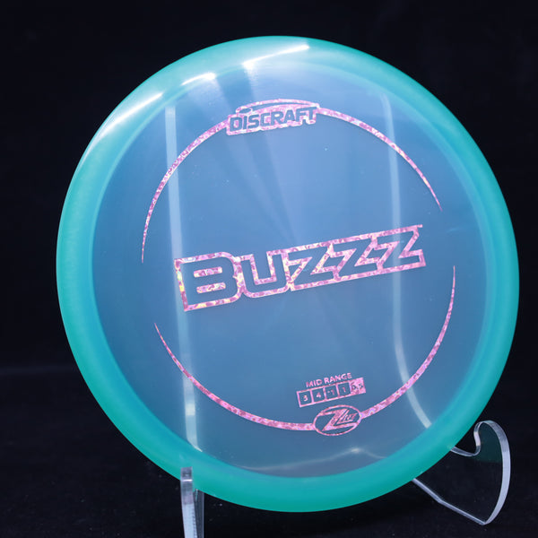 Discraft - Buzzz - Z LITE - Midrange TEAL HEARTS 159 abuzz Beginner Friendly buz buzz buzzz Disc Golf disc golf discs disc golf discs for sale Discraft discs mid mid-range midrange z zbuzzz