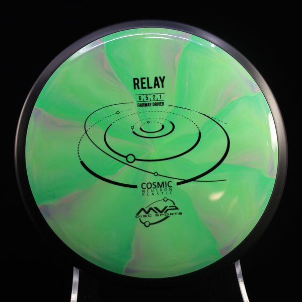 MVP - Relay - Cosmic Neutron - Fairway Driver 170-175 14 GREEN 173 Beginner Friendly cosmic Fairway Fairway Driver Gyro MVP MVP Disc Sports neutron relay understable