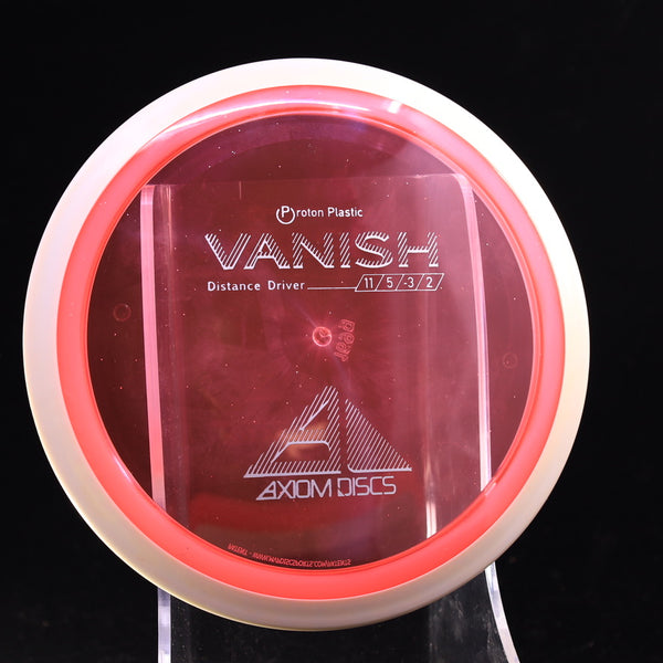 Axiom - Vanish - Proton - Distance Driver 165-169 15 PINK WHITE 169 axiom Disc Golf disc golf discs disc golf discs for sale discs Distance Driver Driver high speed driver mvp mvp disc sports proton vanish