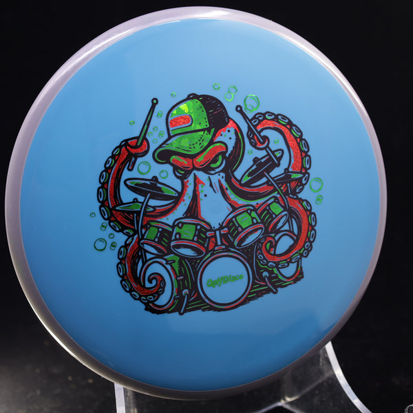 Axiom - Hex - Neutron - GolfDisco Originals "Otto" 9 BLUE 177 axiom christmas disc disc golf discs disc golf discs for sale discs GOLFDISCO ORIGINALS hex mid Mid-Range midrange midrange driver mvp Neutron ocean life octopus otto preorder sea creature stable swirly understablem Unisex