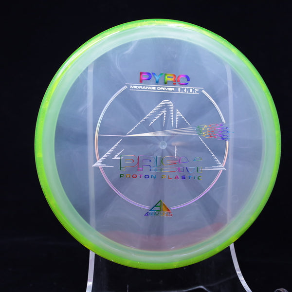 Axiom - Pyro - Proton Plastic - Midrange Driver 176-179 WHITE GREEN 178 axiom Disc Golf disc golf discs disc golf discs for sale discs mid mid-range midrange midrange driver mvp piro proton pyro