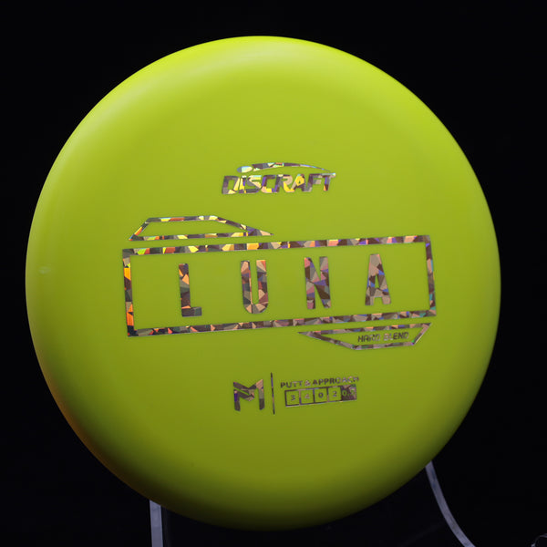 Discraft - Luna - Hard Blend - Putt & Approach 2 YELLOW SHATTER 174 Luna paul Paul Mcbeth Putt and Approach Putter putter line