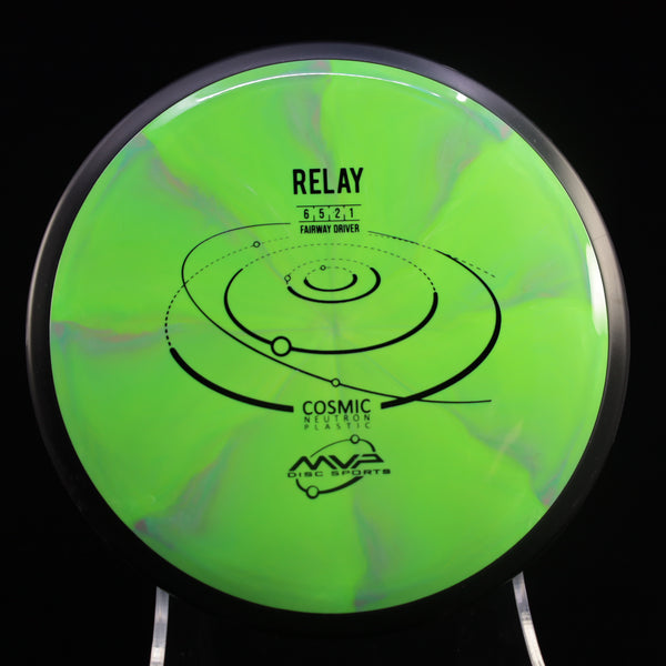 MVP - Relay - Cosmic Neutron - Fairway Driver 170-175 16 LIME GREEN 173 Beginner Friendly cosmic Fairway Fairway Driver Gyro MVP MVP Disc Sports neutron relay understable