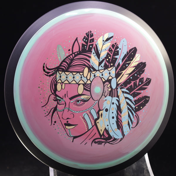 MVP - Trail - Neutron - GolfDisco Originals "Hurit" triple foil- custom stamp design 12 VIOLET RED PINK 171 GOLFDISCO ORIGINALS HURIT HURIT INDIAN STAMP James Conrad Line MVP MVP Disc Sports MVP Neutron MVP Trail release date neutron