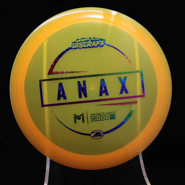 Discraft - Anax - Z Lite - Distance Driver ORANGE RAINBOW STARS 159 anax disc anax discraft anax flight numbers big z anax discraft anax flight numbers