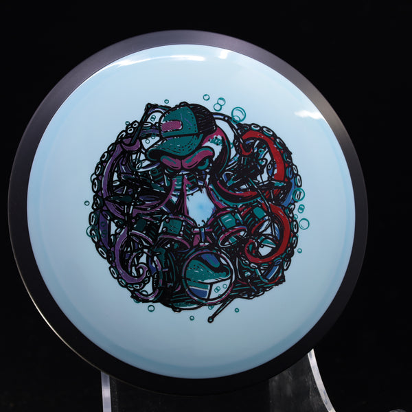 MISPRINTS - MVP - TRAIL - Neutron - GolfDisco Originals "Otto" 4 LIGHT BLUE 173 custom stamps Disc Golf GOLFDISCO ORIGINALS James MVP mvp neutron trail mvp trail octopus otto trail disc