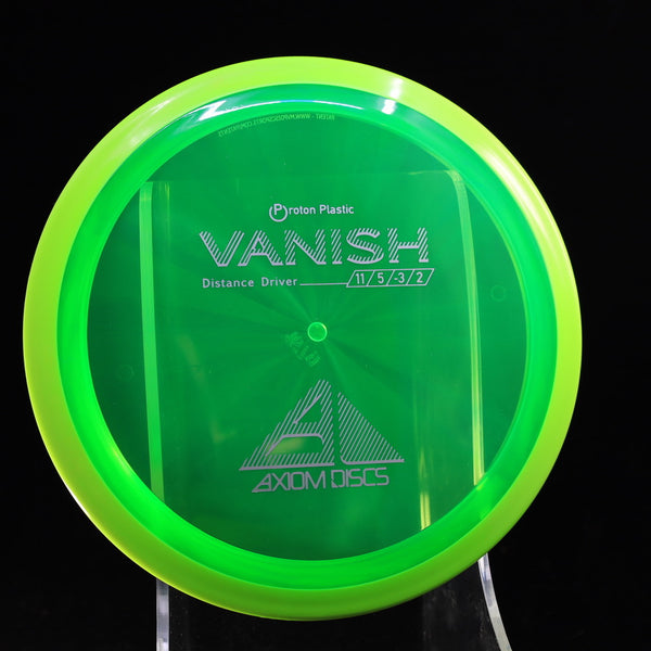 Axiom - Vanish - Proton - Distance Driver 165-169 14 GREEN 167 axiom Disc Golf disc golf discs disc golf discs for sale discs Distance Driver Driver high speed driver mvp mvp disc sports proton vanish