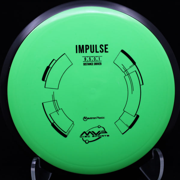 MVP - Impulse - Neutron Plastic - Distance Driver 160-164 GREEN 161 Disc Golf driver fairway gyro impulse mvp neutron