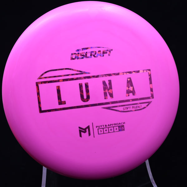 Discraft - Luna - Soft Blend - Putt & Approach PINK PINK 174 Luna paul Paul Mcbeth Putt and Approach Putter putter line soft