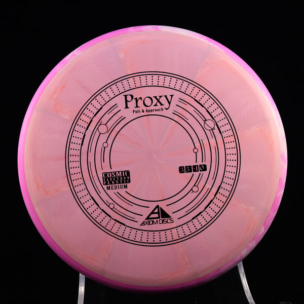 Axiom - Proxy - Cosmic Electron MEDIUM - Putt & Approach 170-175 3 PINK PINK HOT 171 APPROACH PUTTER axiom cosmic Disc Golf disc golf discs disc golf discs for sale discs Driving putter electron mvp proxy putt Putt and Approach Putter Pocket Putting