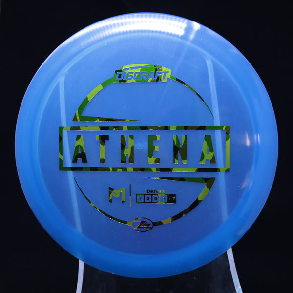 Discraft - Athena - Z Lite - Paul McBeth Fairway Driver 9 BLUE CAMO 148 discraft athena review first run athena