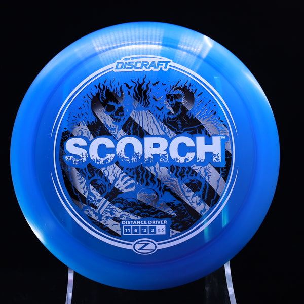 Discraft - Scorch - Z - Reimagined Edition (2 Foil Design) 4 BLUE B&W 174 Disc Golf disc golf discs disc golf discs for sale DISCRAFT discs DISTANCE DRIVER driver elite z first run SCORCH z