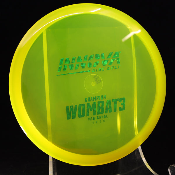 Innova - Wombat3 - Champion - Midrange YELLOW GREEN SHARDS 180 Beginner Friendly champion innova innova champion innova champion discs mid mid range mid-range-midrange midragne midrange midrange driver star Wombat wombat 3 wombat3