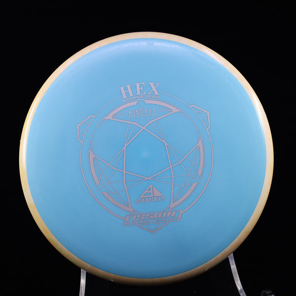 Axiom - Hex - Fission - Midrange 160-164 21 BLUE ORANGE WHITE 161 axiom Disc Golf disc golf discs disc golf discs for sale discs hex march newsletter mid Mid-Range midrange midrange driver mvp Neutron stable straigh swirly understablem