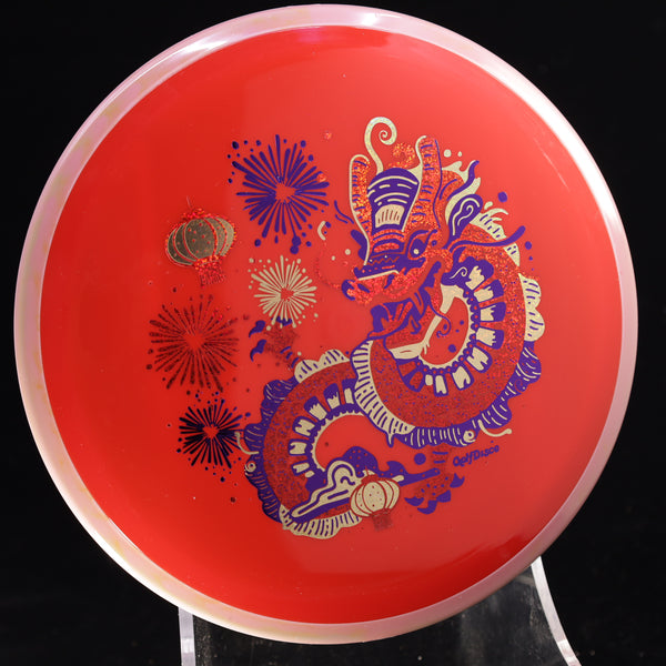 Axiom - Crave - Neutron - "CHUXI" A GolfDisco original, custom stamp 10 RED 175 Axiom Axiom discs chinese dragon chuxi chuxigolfdisco original crave double birdie double birdies fireworks golfdisco original GOLFDISCO ORIGINALS lanterns schultz