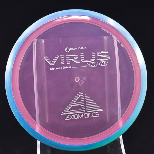 Axiom - Virus - Proton - Distance Driver 155-159 30 PINK BLUE 157 AXIOM Disc Golf disc golf discs disc golf discs for sale discs distance Distance Driver MVP proton understable VIRUS