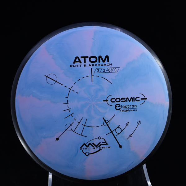 MVP - Atom - Cosmic Electron (Firm) - Putt & Approach 170-175 BLUE PINK 172 atom cosmic Disc Golf disc golf putter Electron gyro mvp MVP Disc Sports Putt and Approach Putter Putting